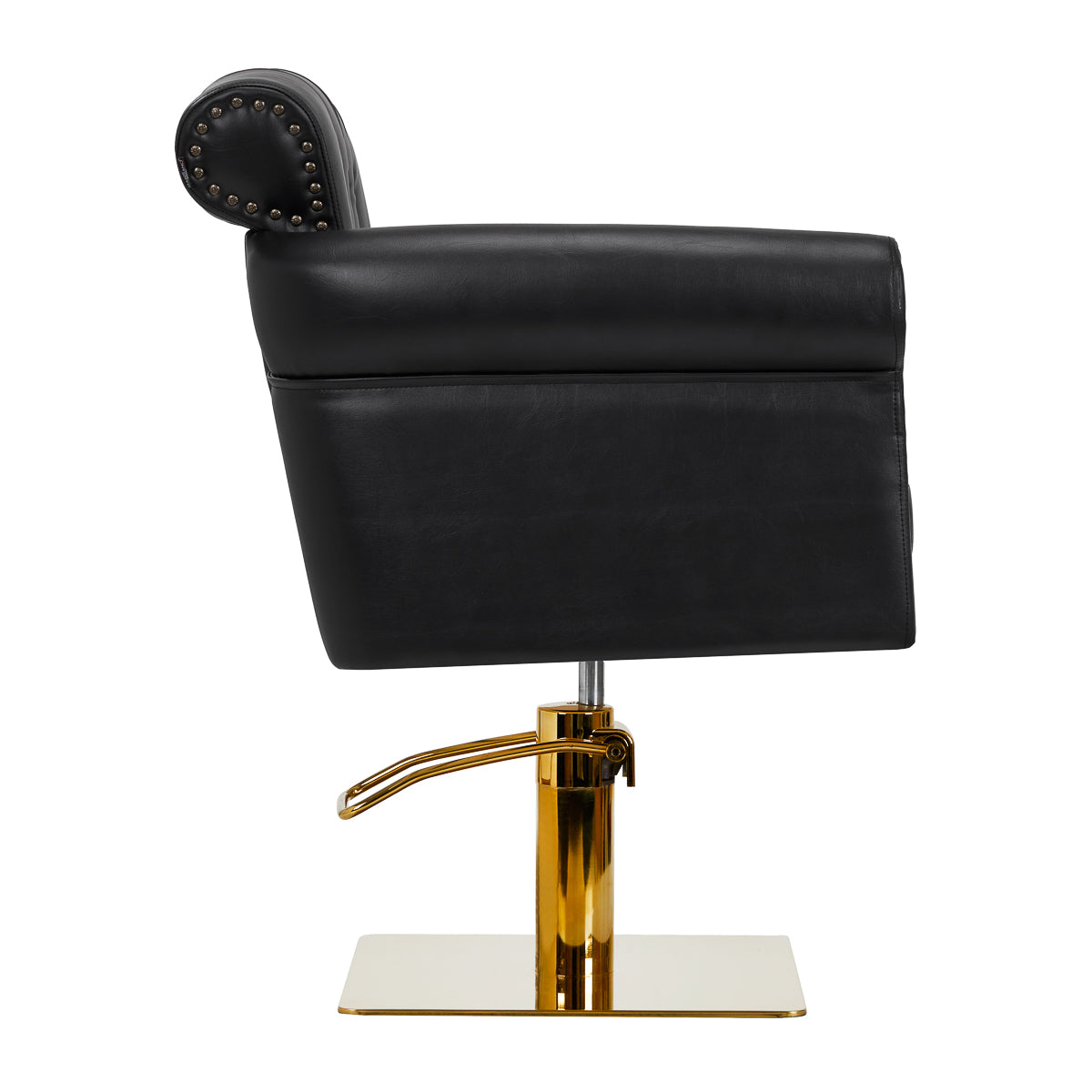 Gabbiano Berlin hairdressing chair, black and gold