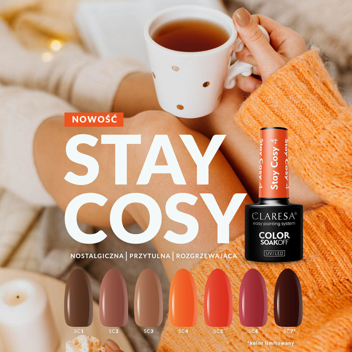 Claresa hybrid polish Stay Cosy 5 -5g