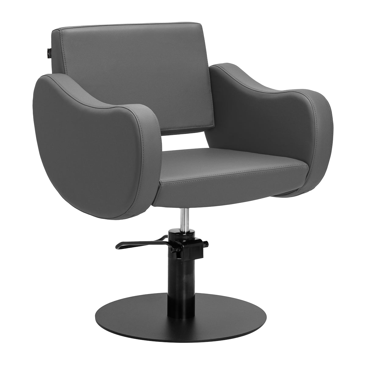 Gabbiano hairdressing chair Sewilla Gray black base