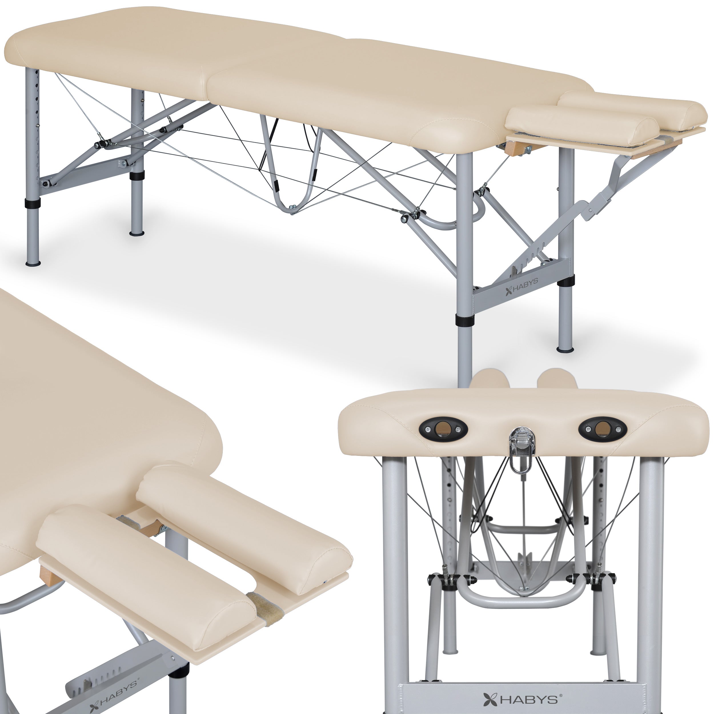 Massagetafel Chiro Ultralux 19 Alu Vinyl Flex K033, Beige