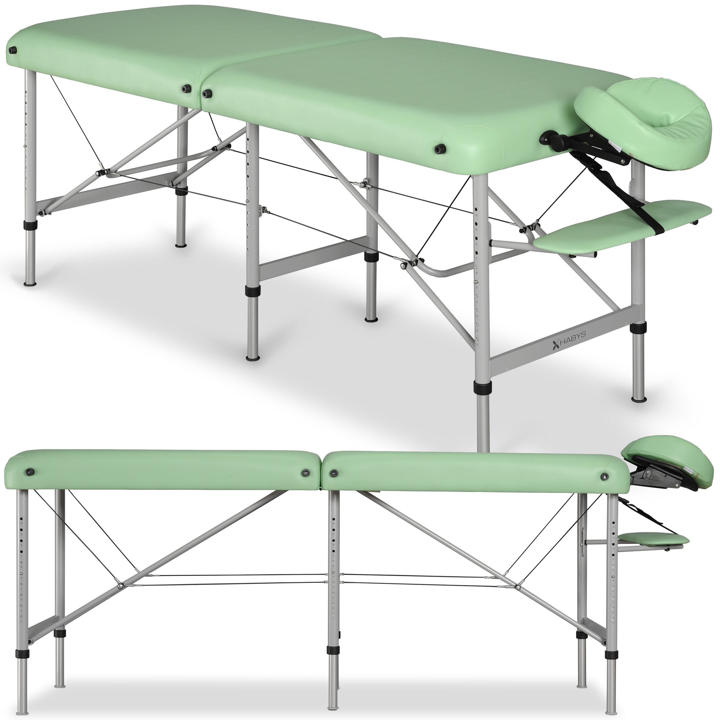 Massagetafel Medmal Alu 70 Vinyl Flex K022, Groen