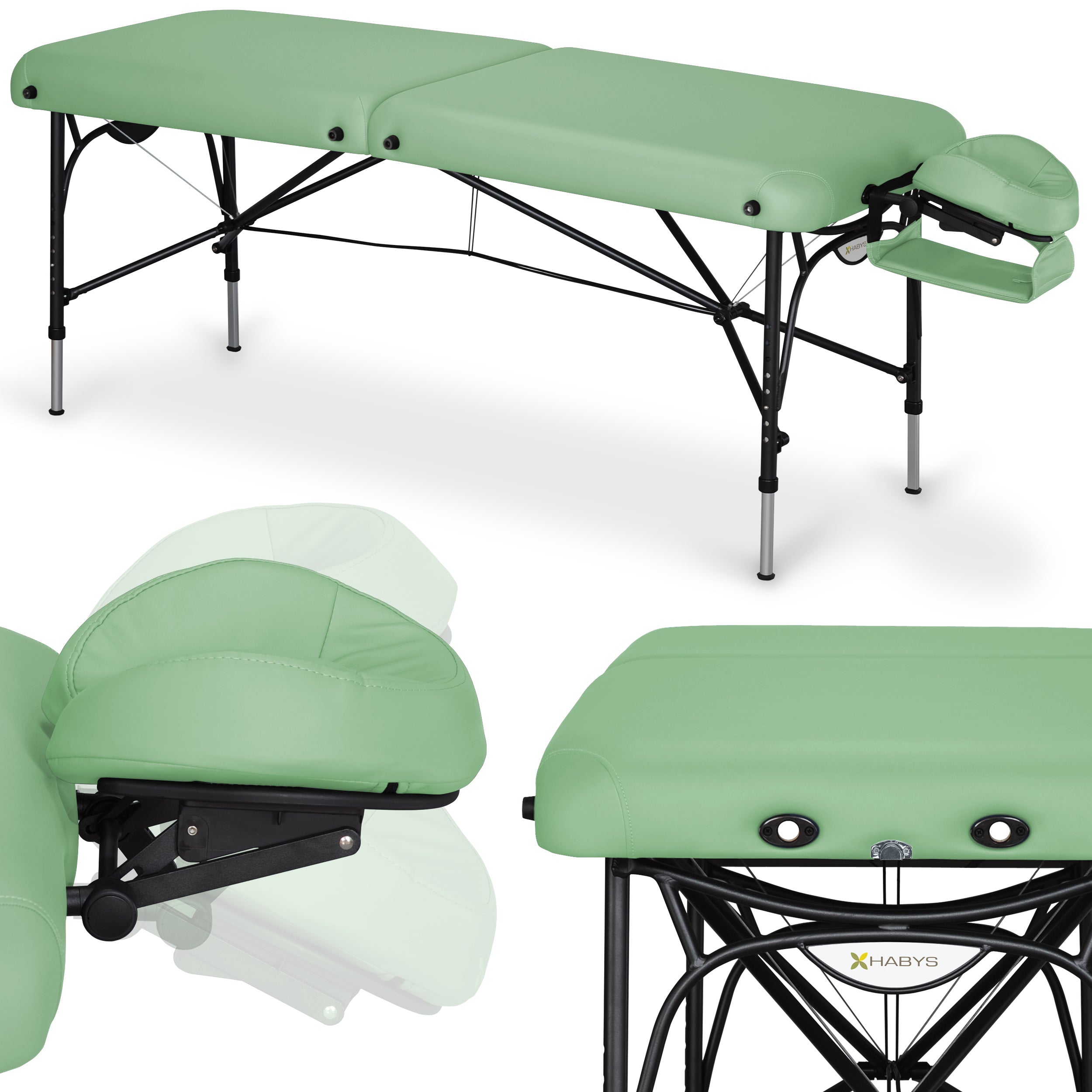 Massagetafel Smart Alu 70 Vinyl Flex K022, Groen