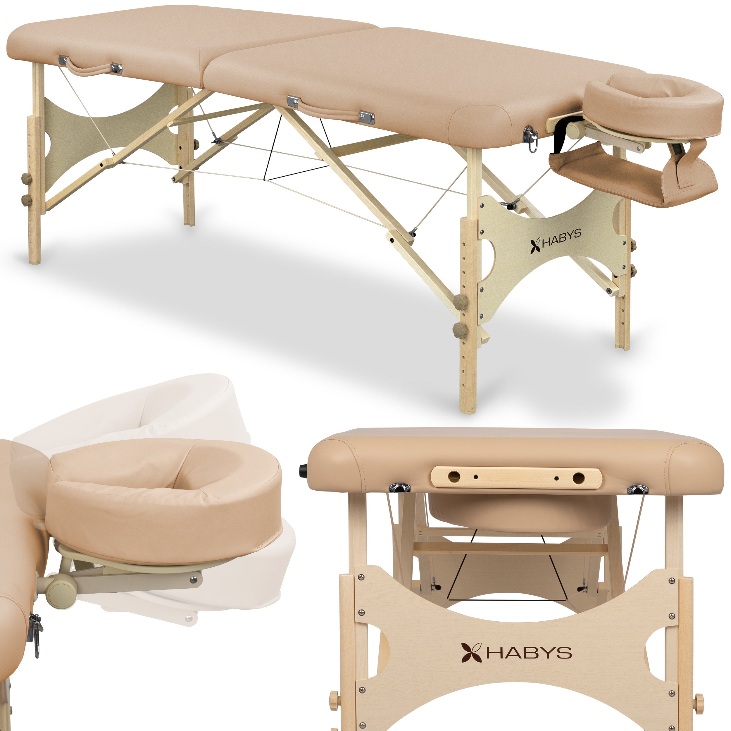 Massagetafel Bello One 70 Soft Touch K607 Moco, Beige