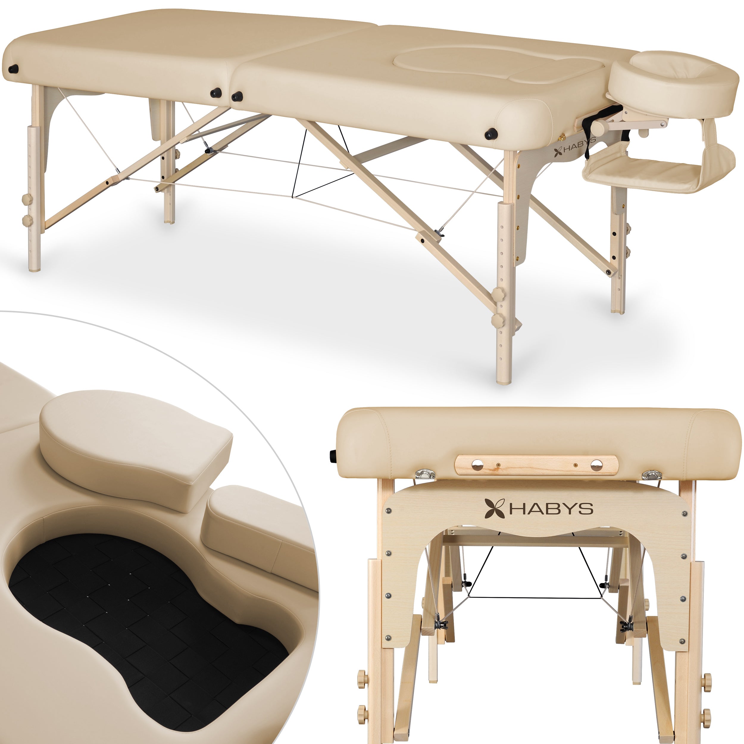 Massagetafel Olivia Soft Touch K607, Moco Beige