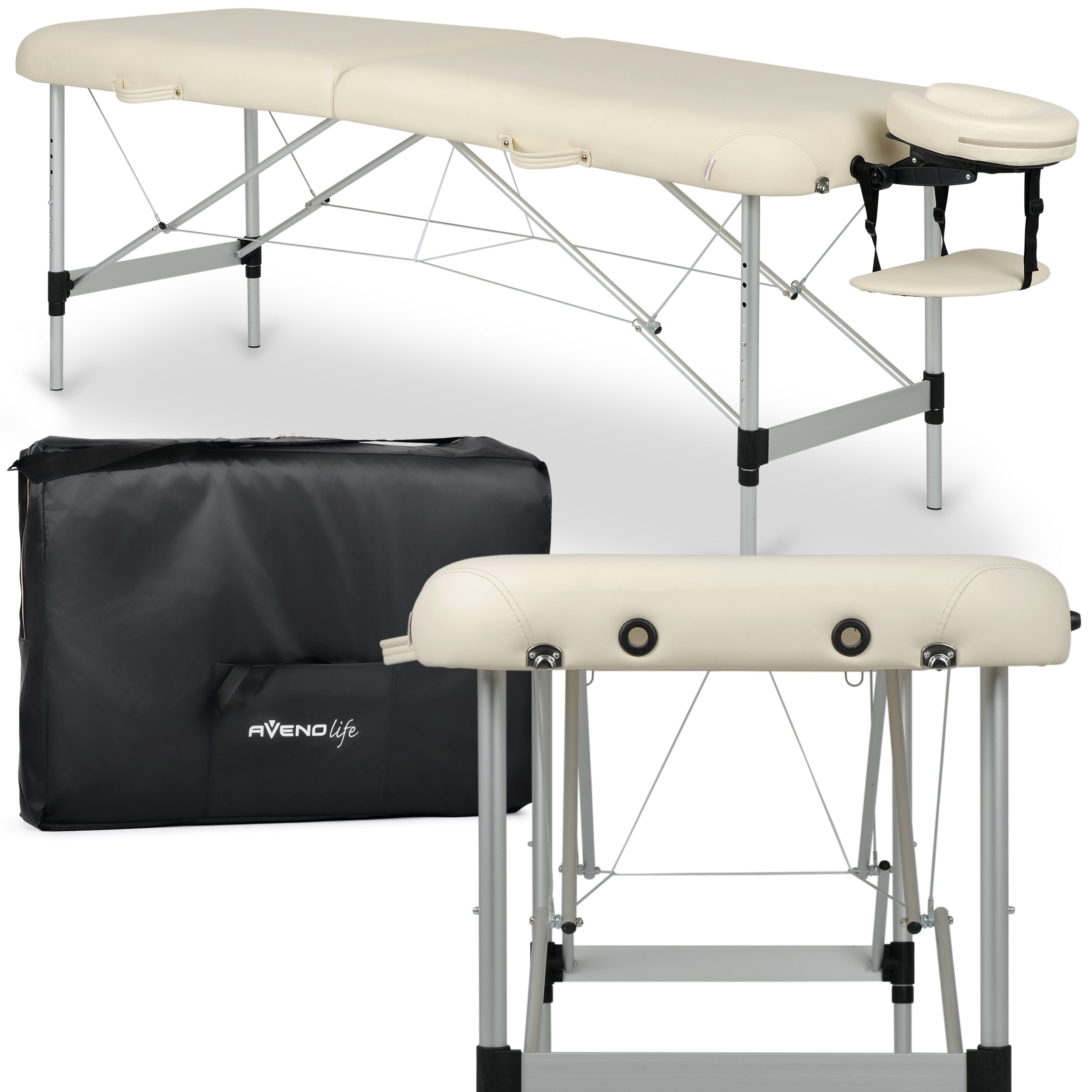 Draagbaar cosmetisch en massagebed Estetic Light Comfy Base K520, Beige