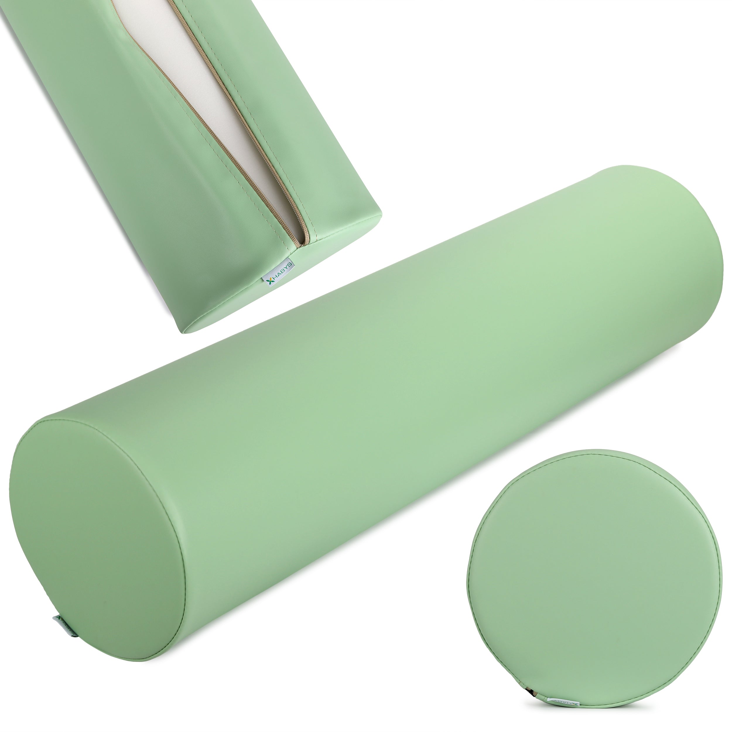 Ronde kussen 25x100 K022, Groen