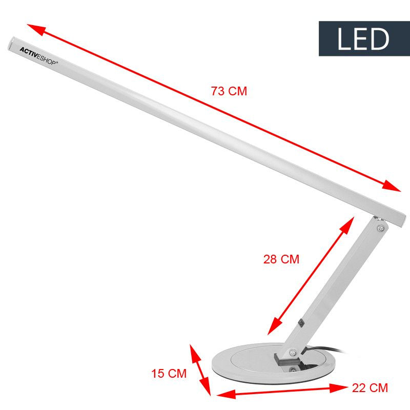 Slanke LED aluminium bureaulamp