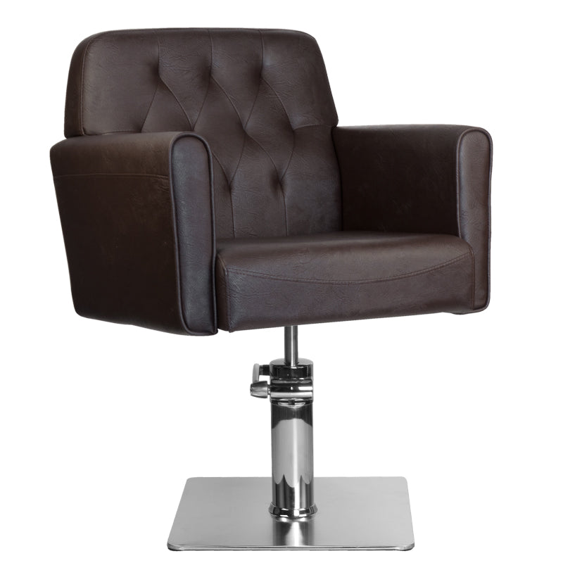 Gabbiano hamburg brown hairdressing chair