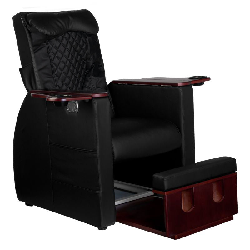 Azzuro Spa behandelstoel voor pedicure met rugmassagefunctie 101, zwart