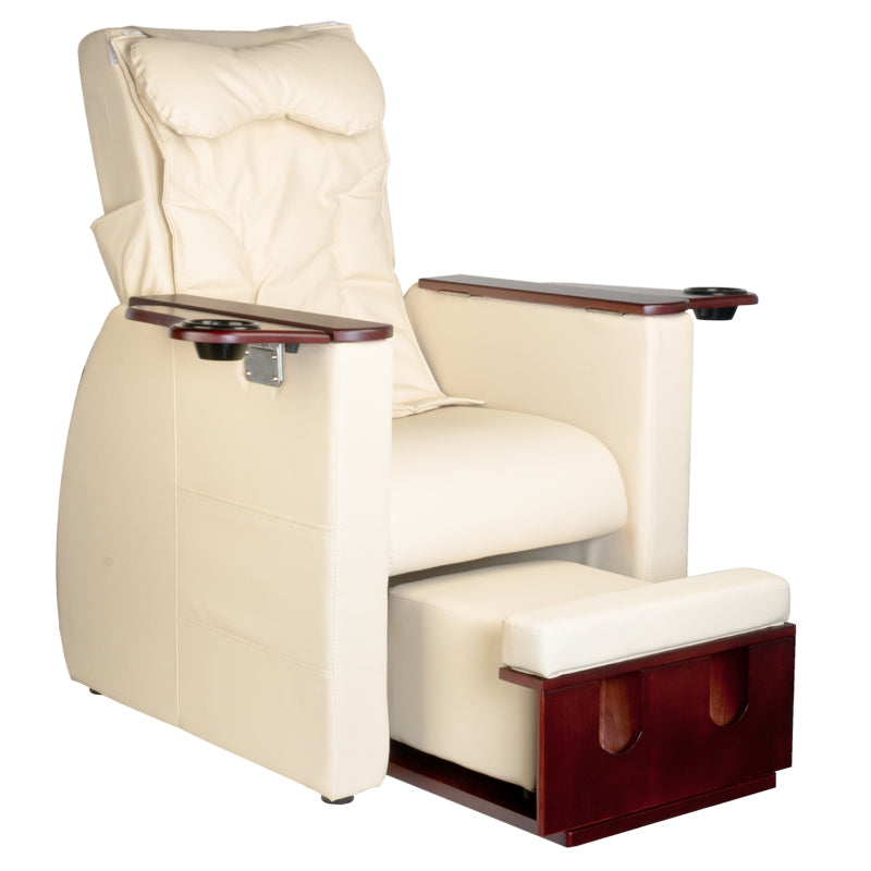 Azzurro Spa behandelstoel voor pedicure met rugmassagefunctie 101, beige