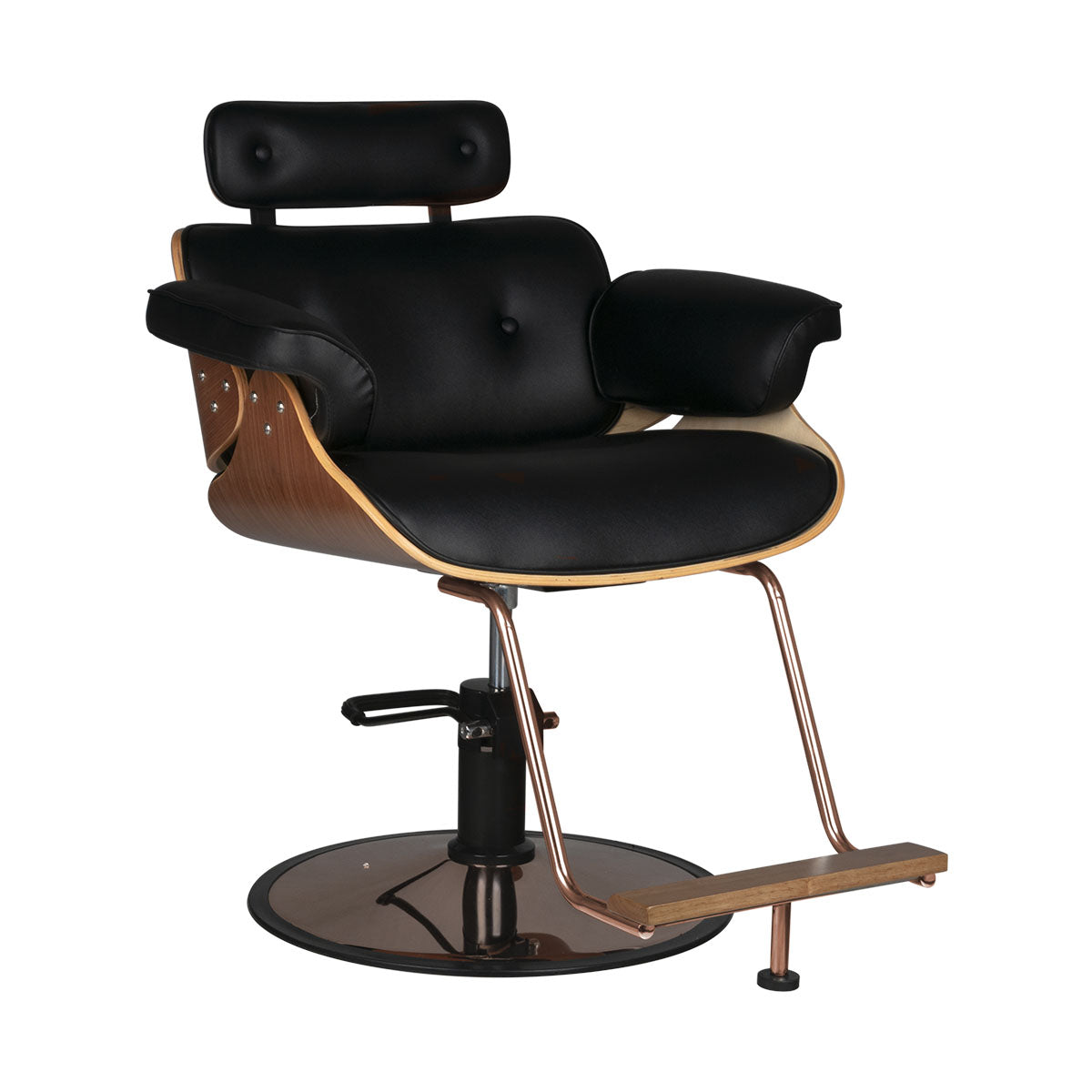 Gabbiano hairdressing chair florence black walnut