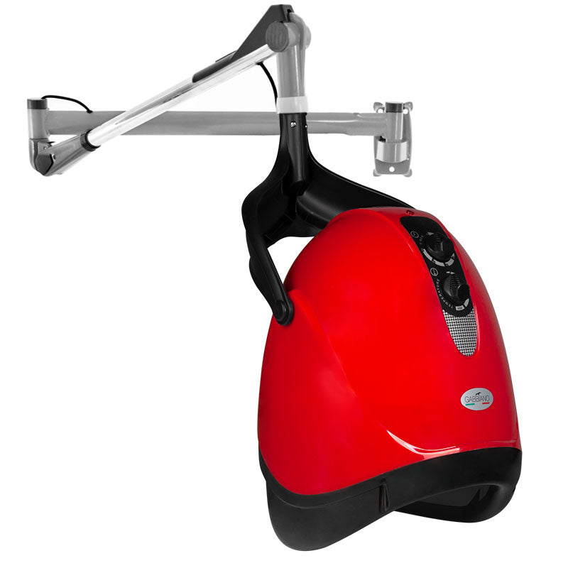 Gabbiano hangende droogkap DX-201w one speed, rood