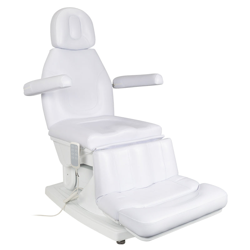 Behandelstoel met elektrisch onderstel Kate 4 sterk. wit