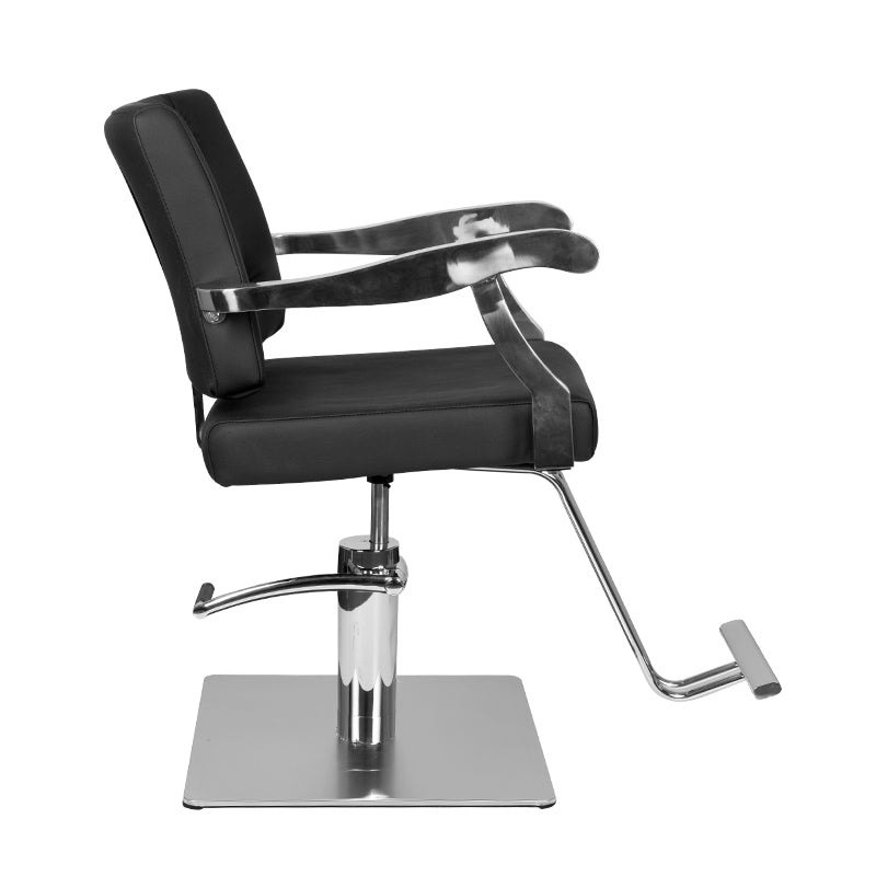 Gabbiano black lyon hairdressing chair