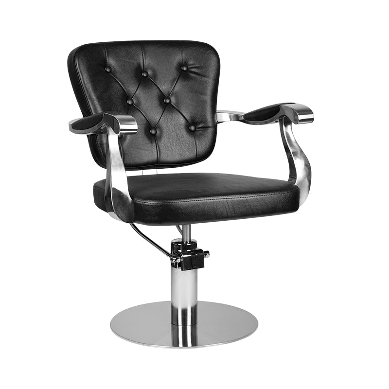 Gabbiano black molise barber chair