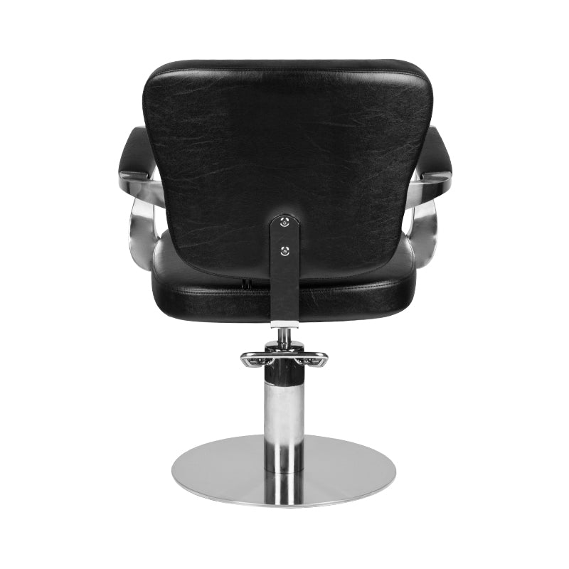 Gabbiano black molise barber chair