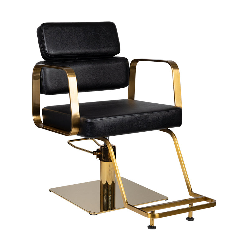 Gabbiano Black Hydraulic Chair porto gold