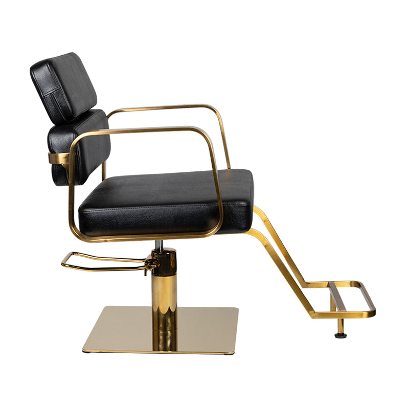 Gabbiano Black Hydraulic Chair porto gold