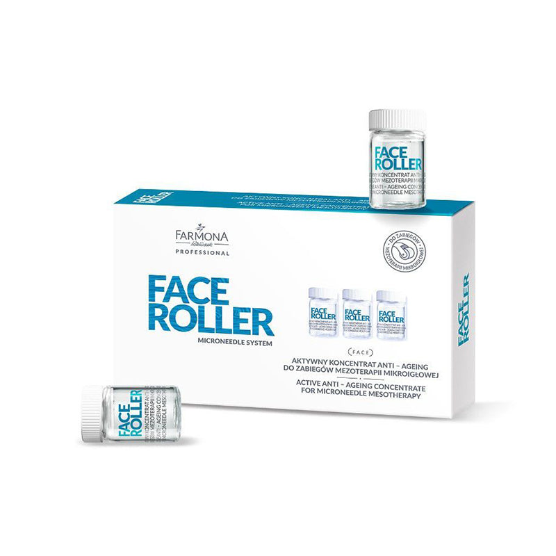 Farmona face roller actief concentraat anti-aging voor micronaald-mesotherapiebehandelingen 5x5ml