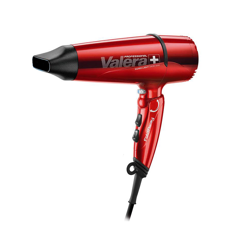 Valera swiss light 5400 opvouwbare ionische föhn, rood