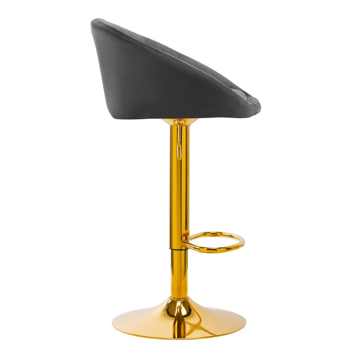 Barkruk QS-B16G FLUWEELGRIJS