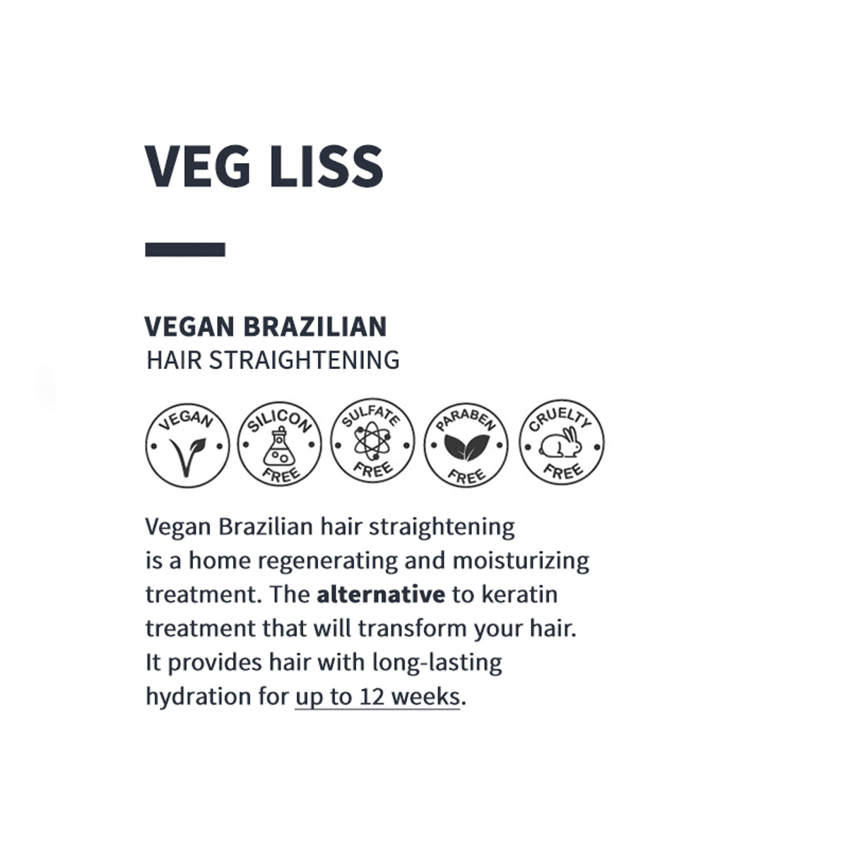 ALTERLOOK PROFESSIONAL VEG LISS Vegan Braziliaanse haarontkruller 120 ml + 30 ml