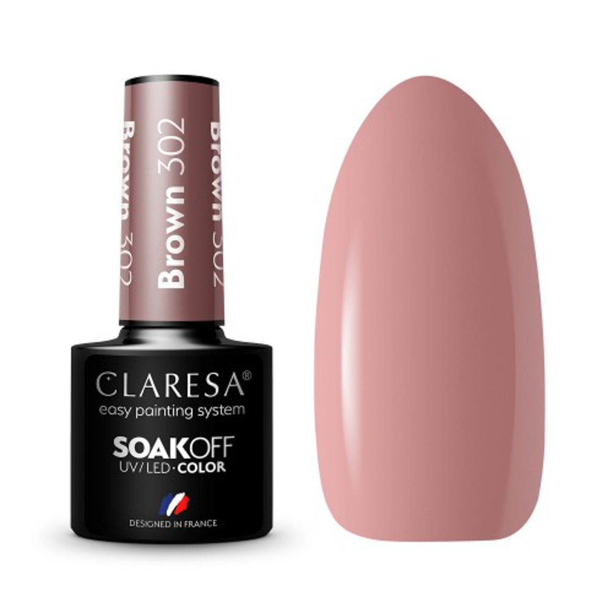 CLARESA Hybride nagellak BRUIN 302 -5g