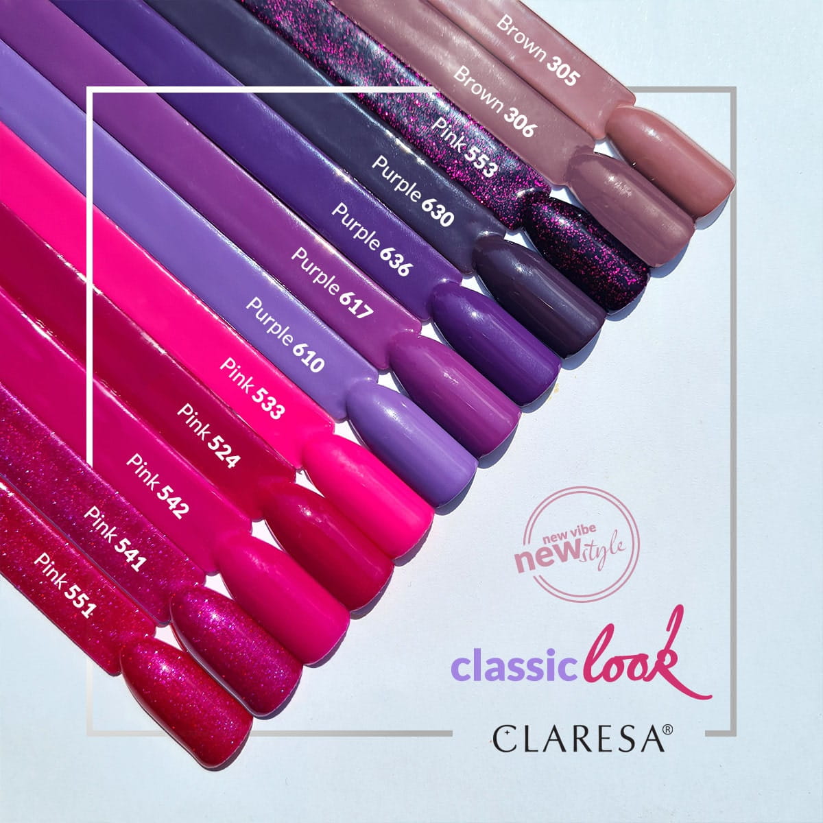 CLARESA Hybride nagellak BRUIN 305 -5g