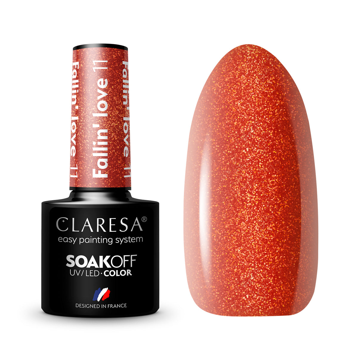 CLARESA Hybrid nail polish FALLIN "LOVE 11