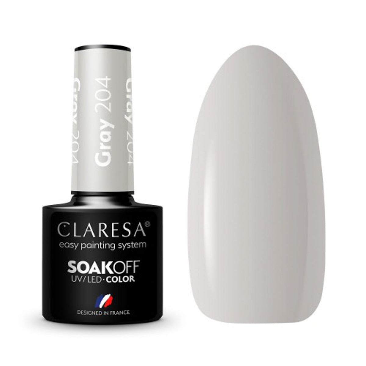 CLARESA Hybride nagellak GRIJS 204 -5g