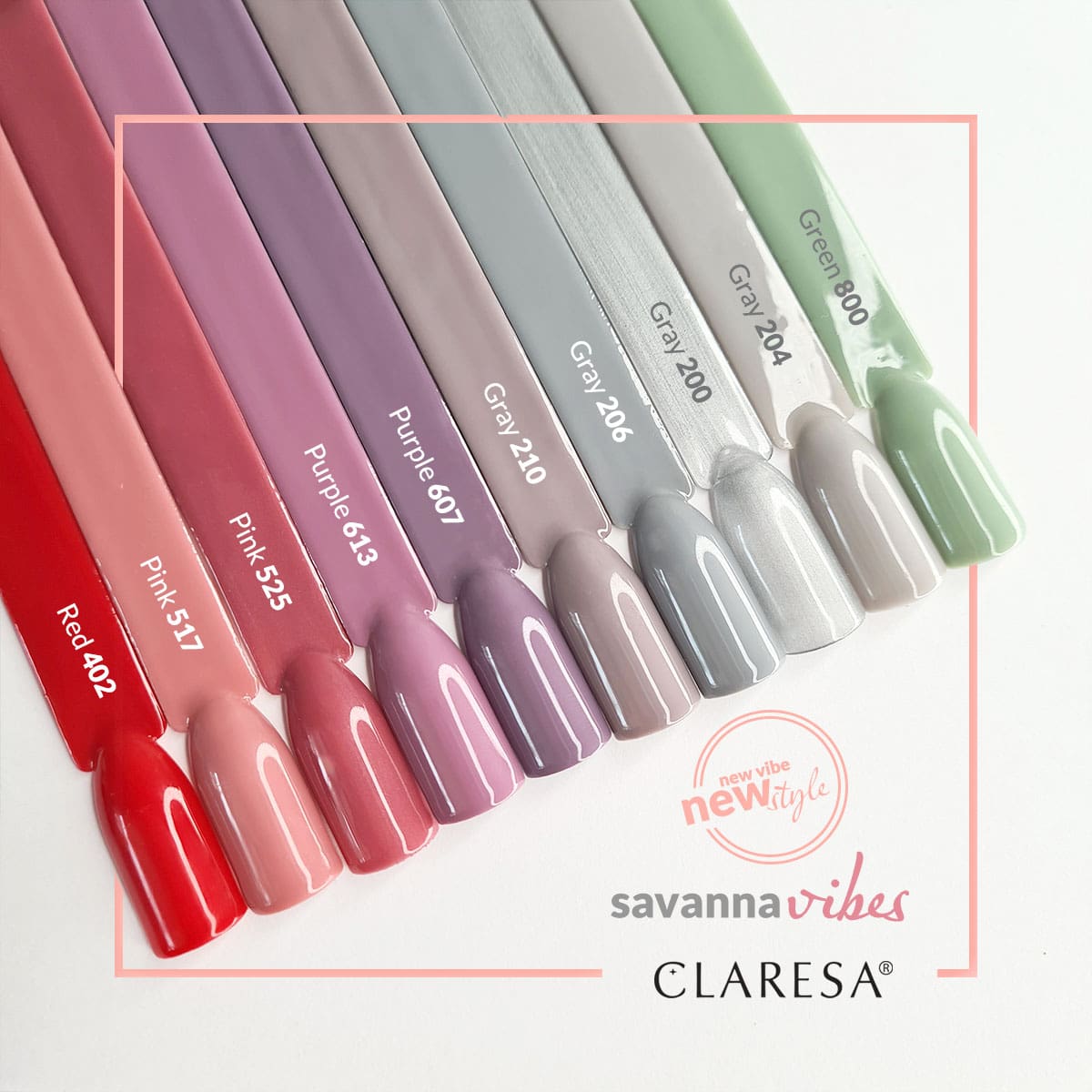 CLARESA Hybride nagellak GRIJS 204 -5g