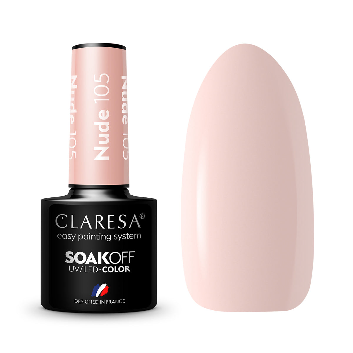 CLARESA Hybrid nail polish NUDE 105 -5g