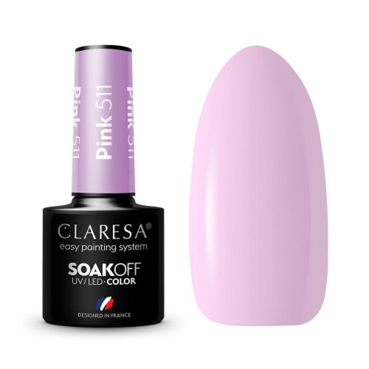 CLARESA Hybride nagellak ROZE 511 -5g