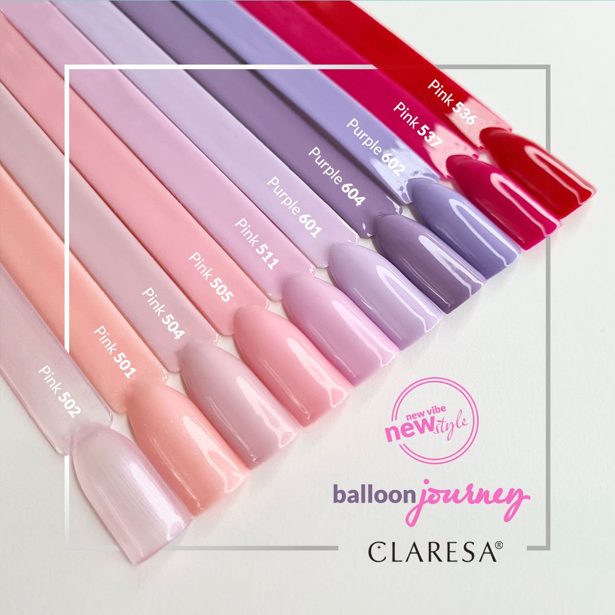 CLARESA Hybride nagellak ROZE 511 -5g