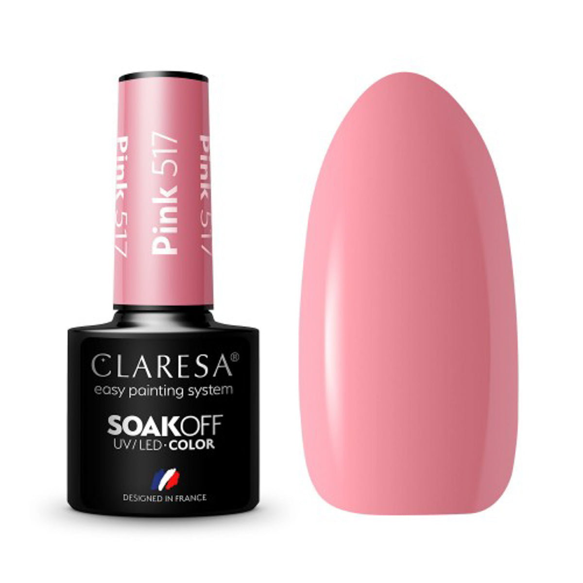 CLARESA Hybrid nail polish PINK 517 -5g