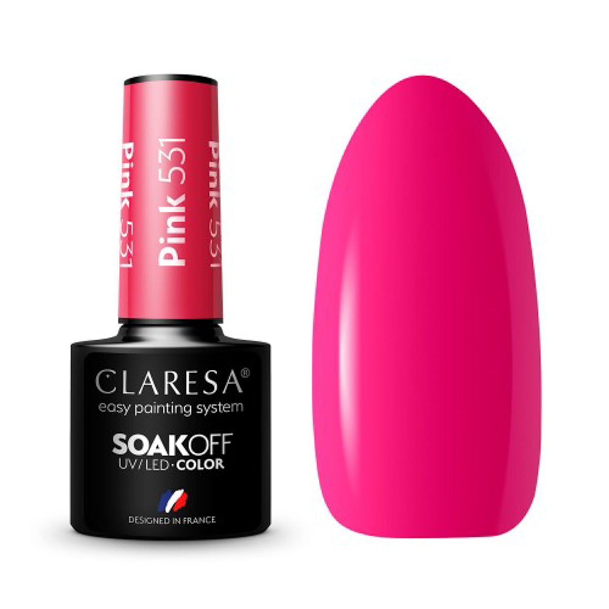 CLARESA Hybrid nail polish PINK 531 -5g