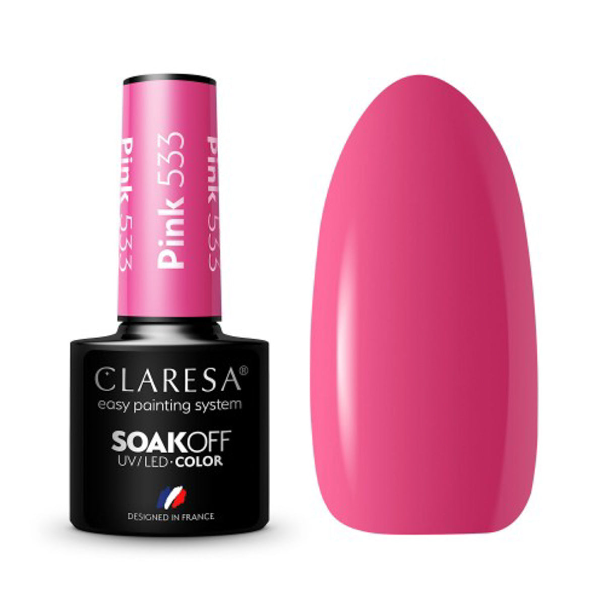 CLARESA Hybrid nail polish PINK 533 -5g
