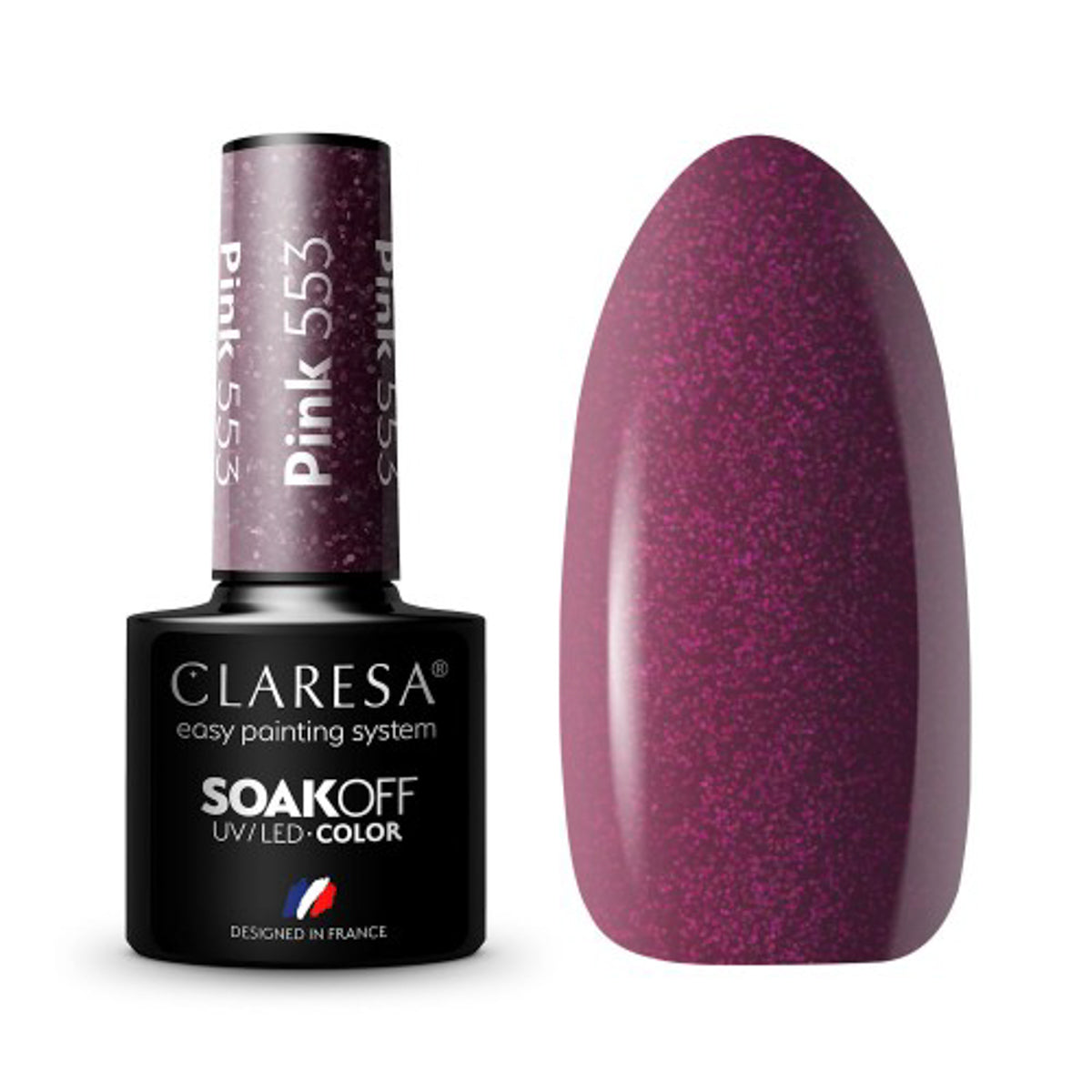 CLARESA Hybride nagellak ROZE 553 -5g