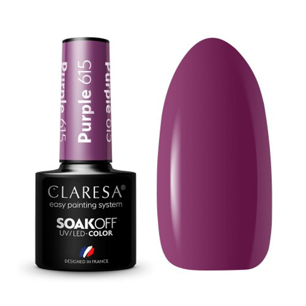 CLARESA Hybride nagellak PAARS 615 -5g