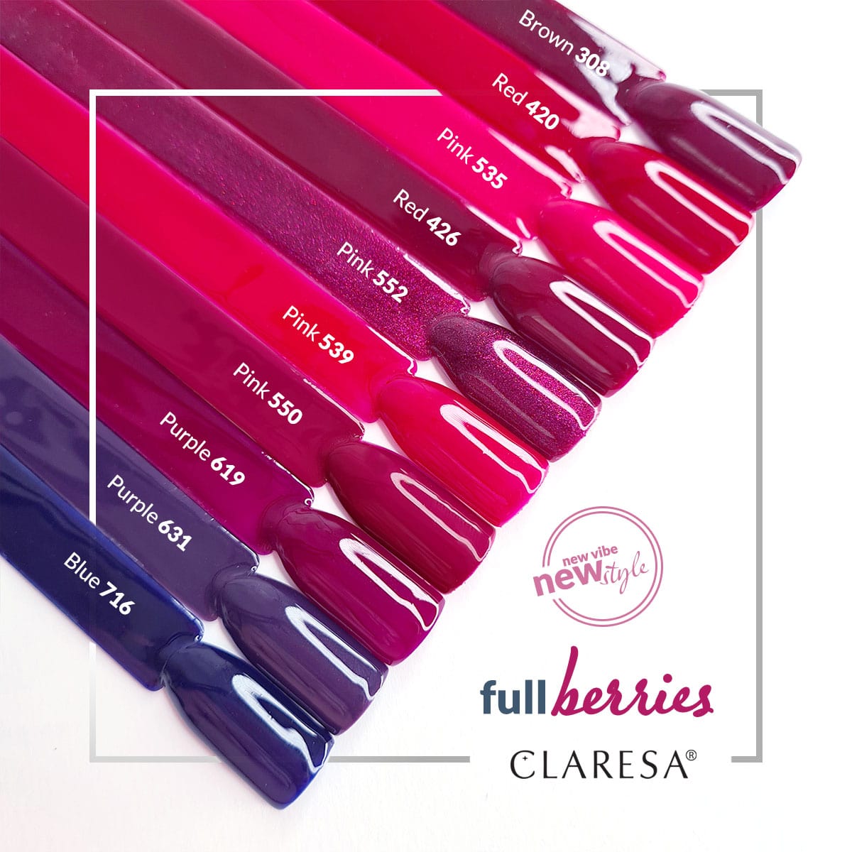 CLARESA Hybride nagellak PAARS 619 -5g