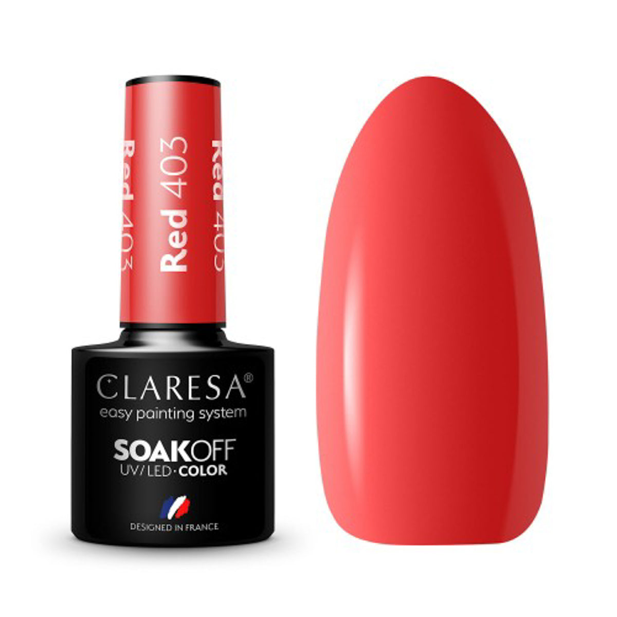 CLARESA Hybride nagellak ROOD 403 -5g