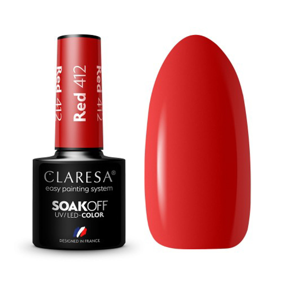 CLARESA Hybride nagellak ROOD 412 -5g