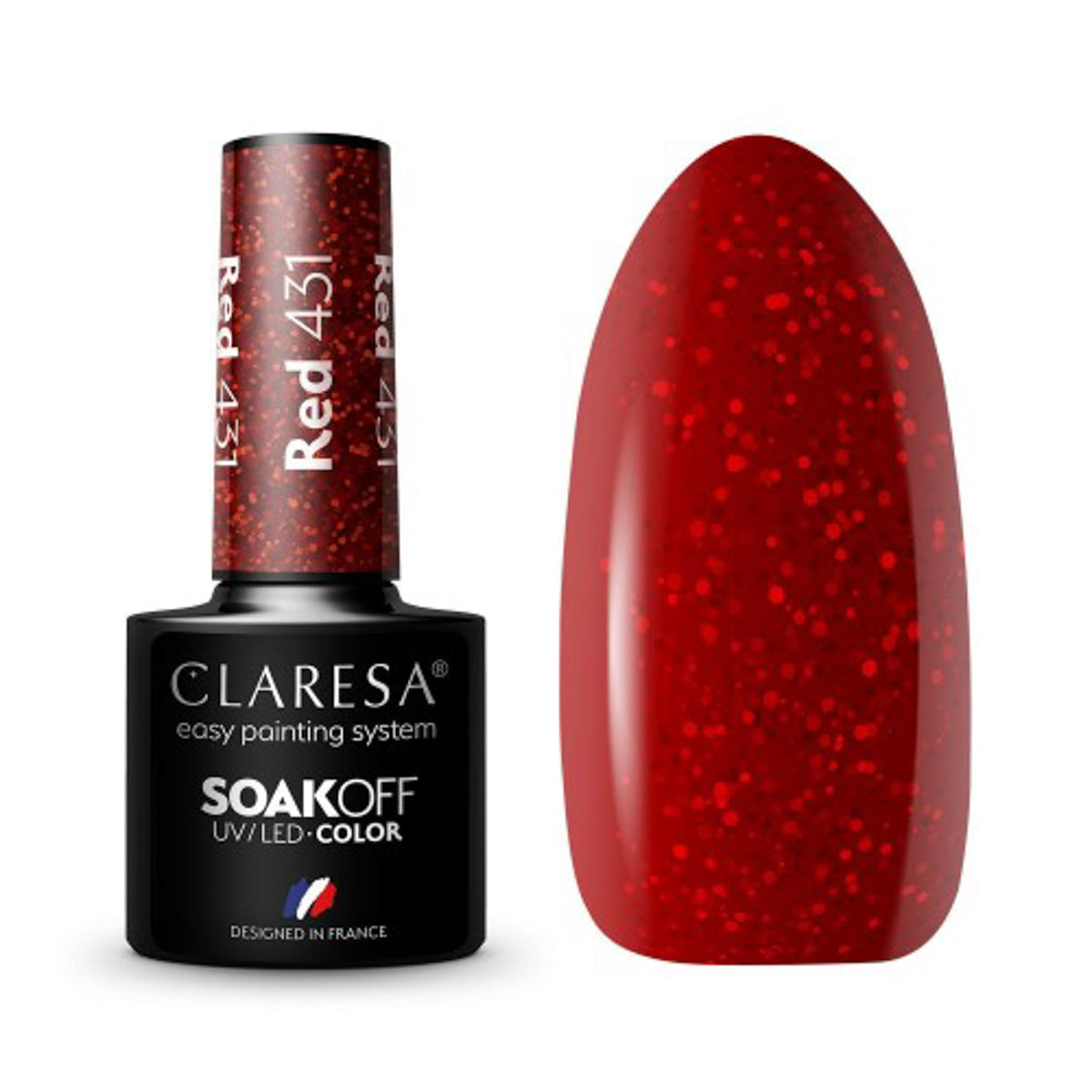 CLARESA Hybride nagellak ROOD 431 -5g