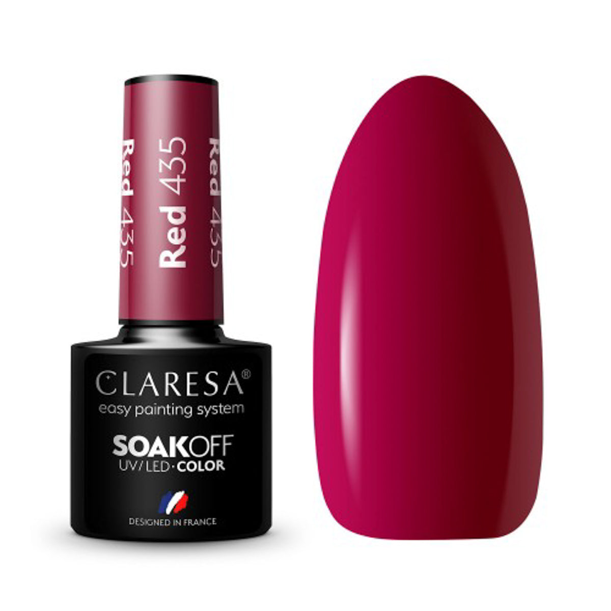 CLARESA Hybride nagellak ROOD 435 -5g