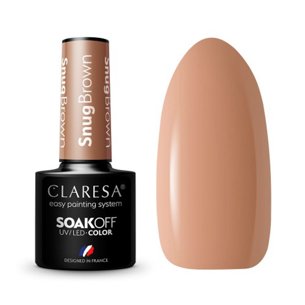 CLARESA Hybride nagellak SNUG BRUIN -5g