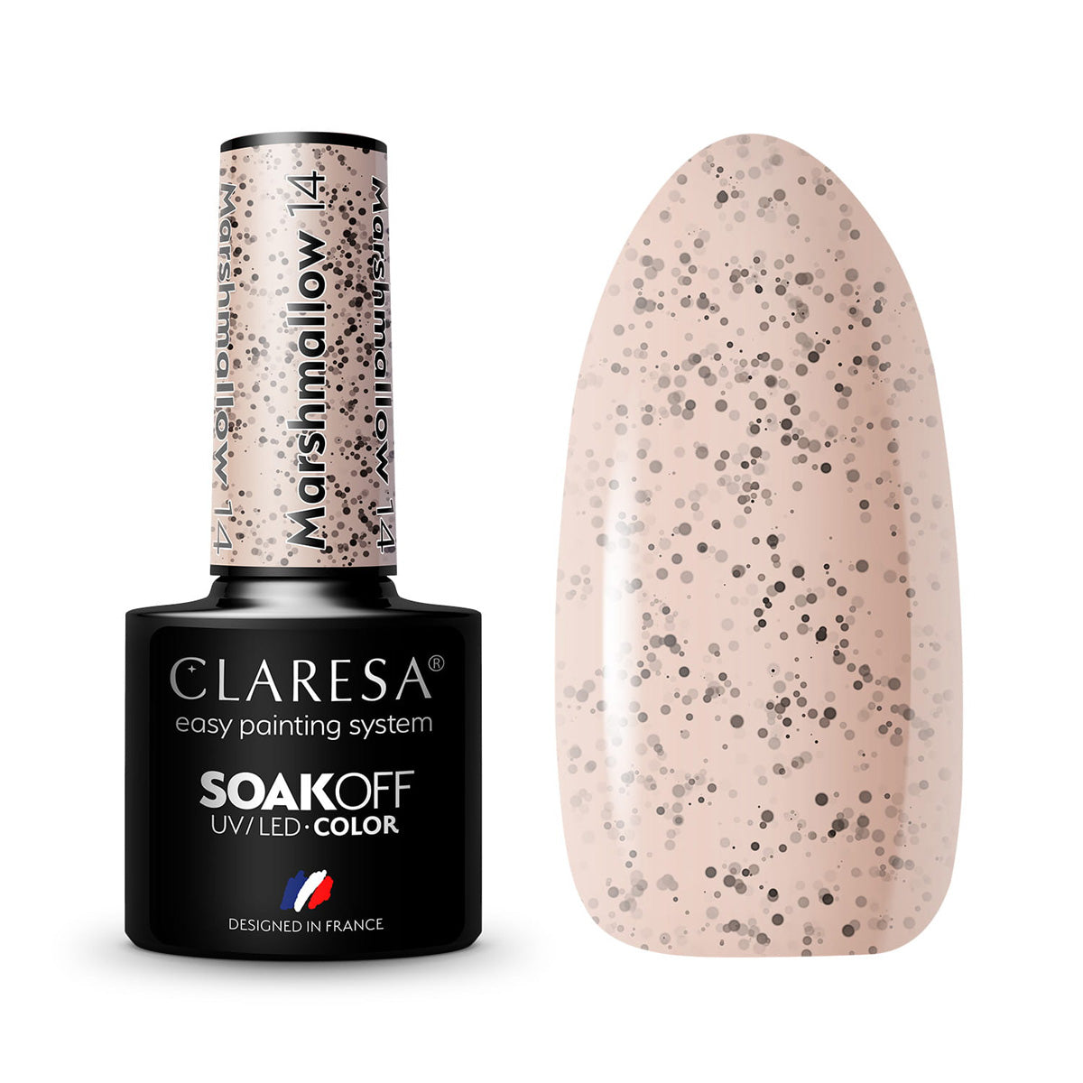 CLARESA hybride nagellak MARSHMALLOW 14 5g