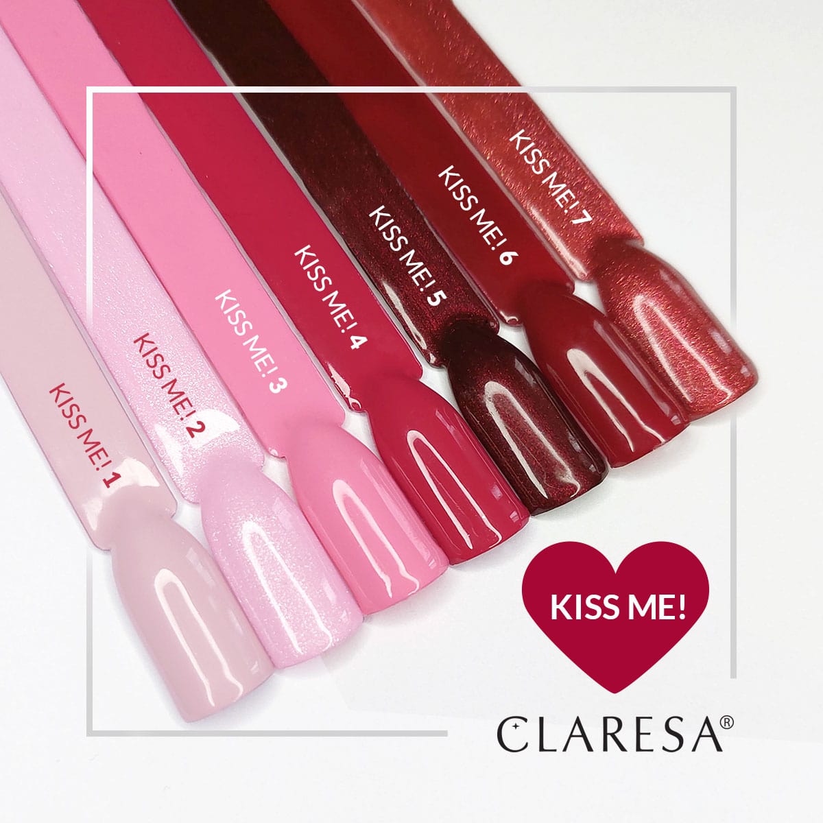 CLARESA hybride nagellak Kiss Me! 4 -5 g