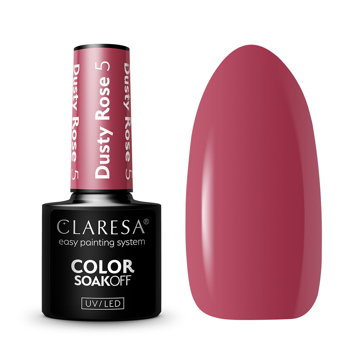 CLARESA Hybride nagellak DUSTY ROSE 5 -5g