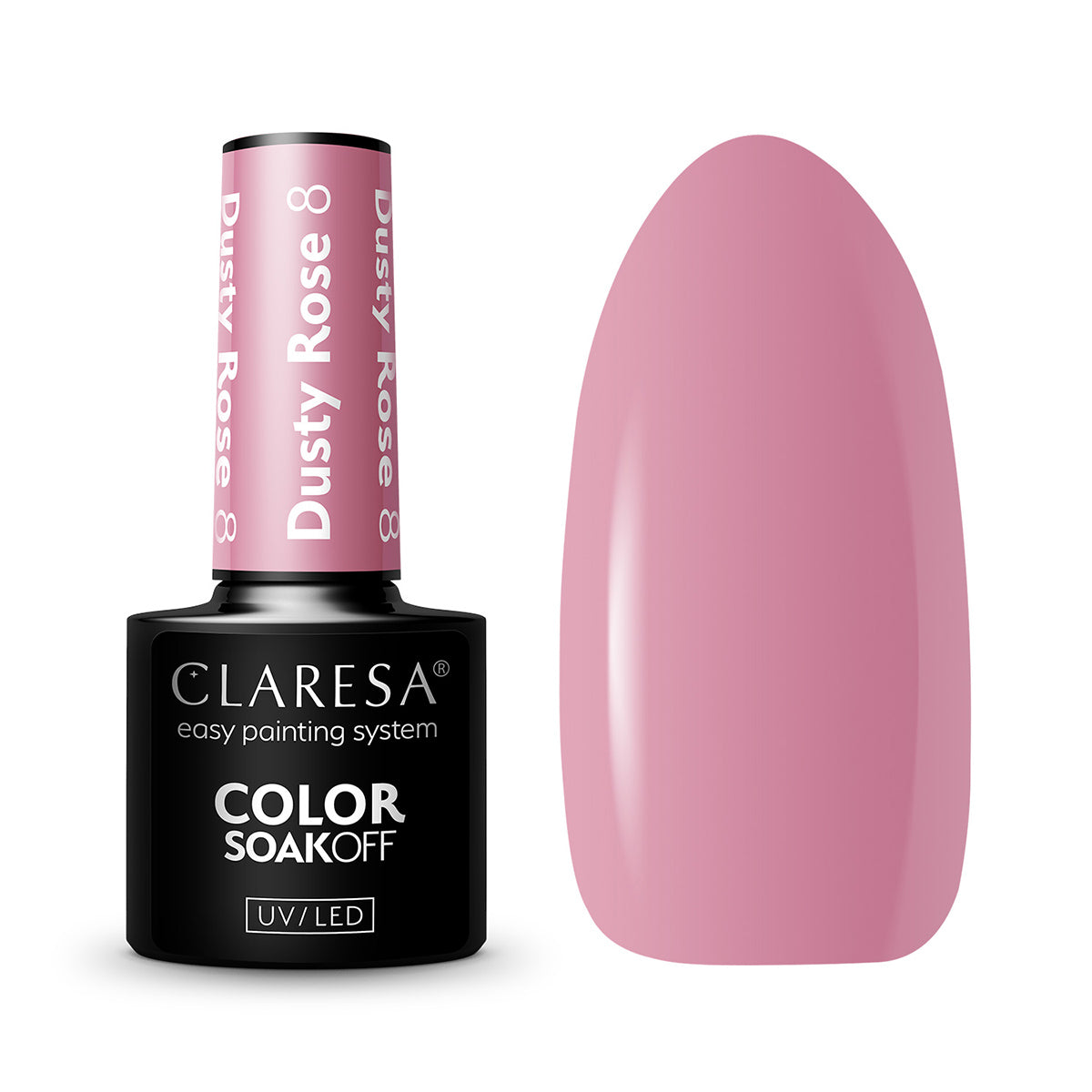 CLARESA Hybride nagellak DUSTY ROSE 8 -5g