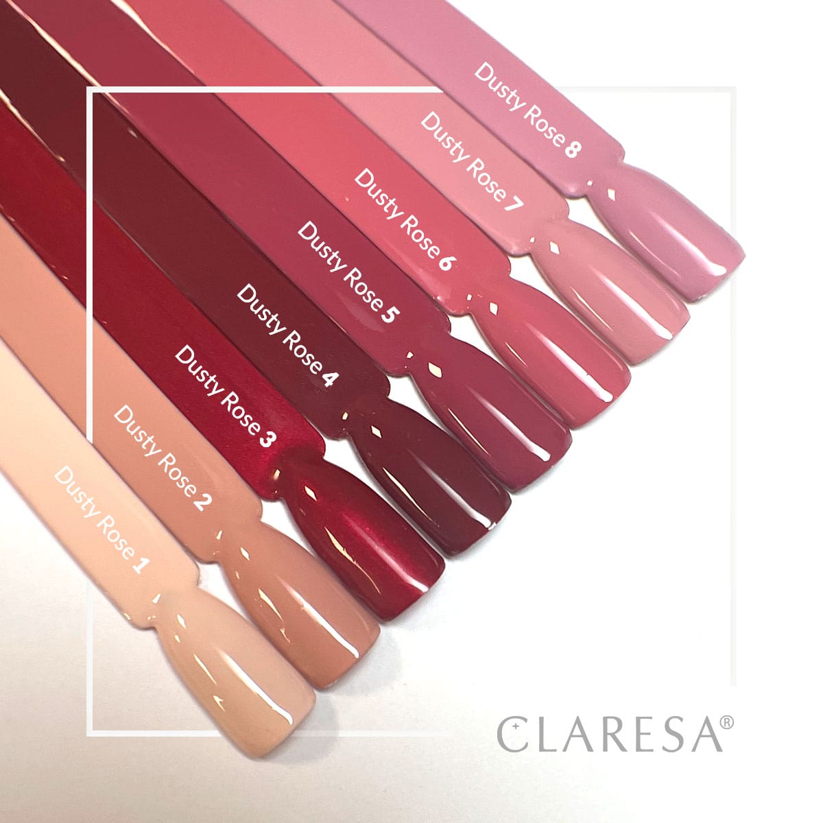 CLARESA Hybride nagellak DUSTY ROSE 8 -5g